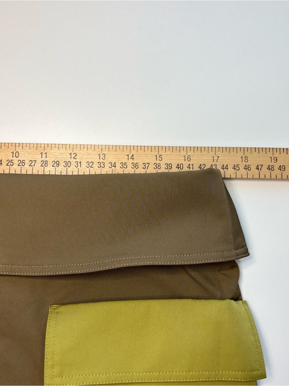 L’Academie Nishma Cargo Wrap Mini Skirt Olive Green Mix Medium - Picture 9 of 14
